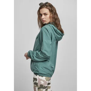 Vente flash ✔️ Mode- Lifestyle Femme Urban Classics Veste Coupe Vent Femme Urban Classics (grandes Tailles) VERT 🔥 16