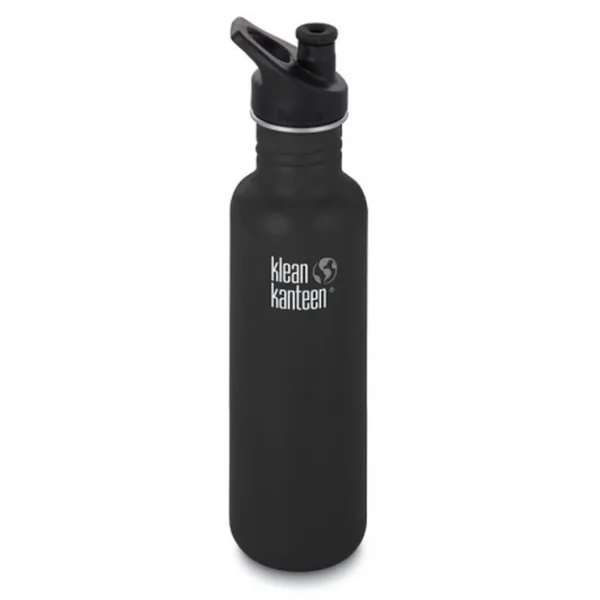 Remise 👍 Klean Kanteen Gourde Sport Klean Kanteen Classic 0,8l Noire 🔥 1