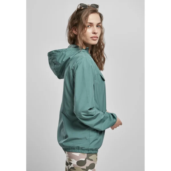 Vente flash ✔️ Mode- Lifestyle Femme Urban Classics Veste Coupe Vent Femme Urban Classics (grandes Tailles) VERT 🔥 3