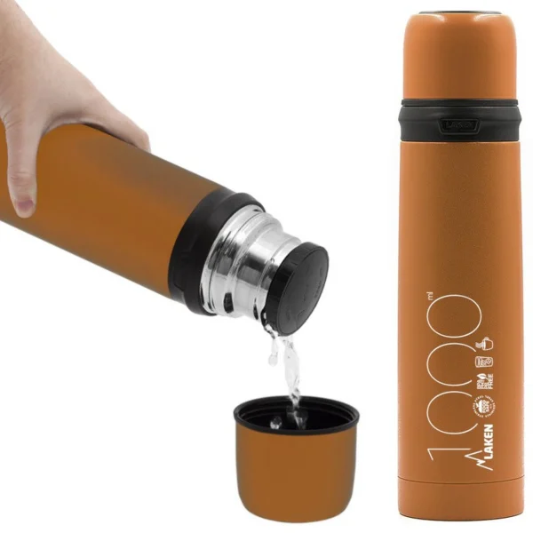Le moins cher 👍 Lake Thermo Laken 1l Inox Orange 😍 1