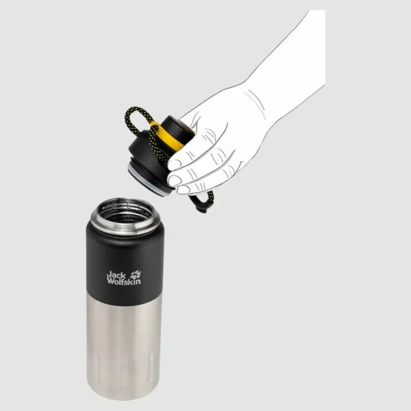 Sortie ✨ Randonnee Pedestre Jack Wolfskin Thermos Jack Wolfskin Karoo 0.75 NOIR 🌟 1