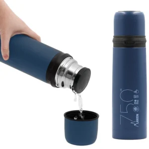 Nouveau 🎁 Lake Thermo Laken 0,75l Inox Bleu ✔️ 10