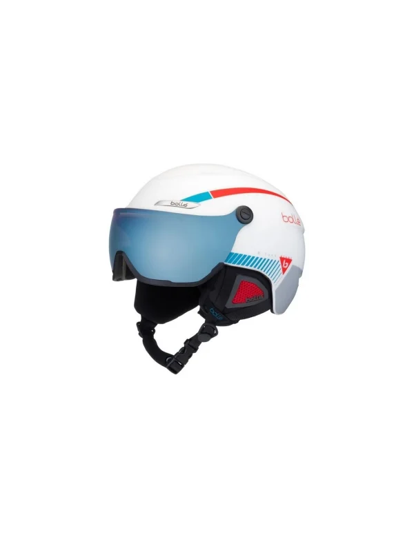 Casque De Ski Neuf Bollé B-Yond Visor White And Amber Blue à Visière Taille 58/61cm 1